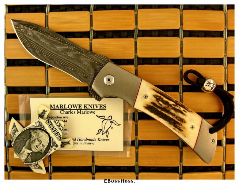 Charles Marlowe Integral A5 Stag Bolsterlock Flipper