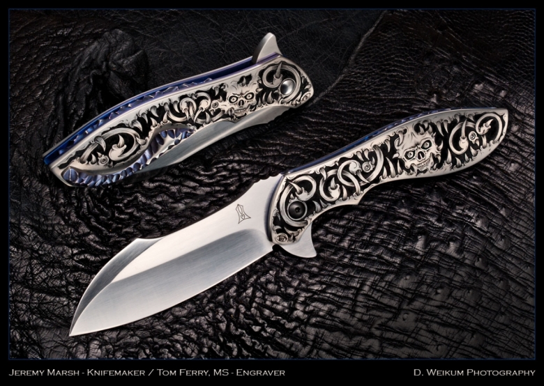 Jeremy Marsh Vanquish Flipper - Masterfully engraved by Tom Ferry