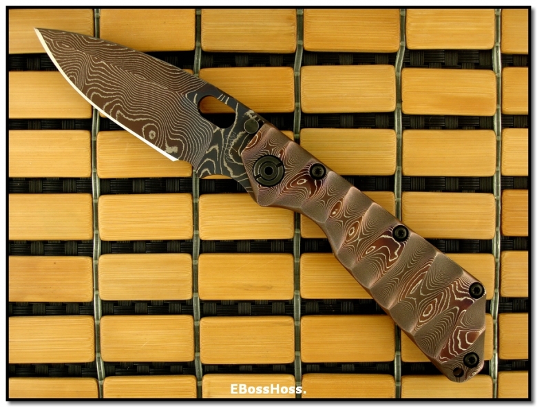 Mick Strider MSC All-Damascus SMF - Dagger Grind