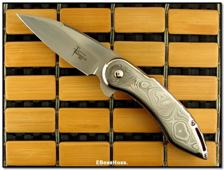 Todd Begg Dlx. Gents Glimpse Flipper - Damascus