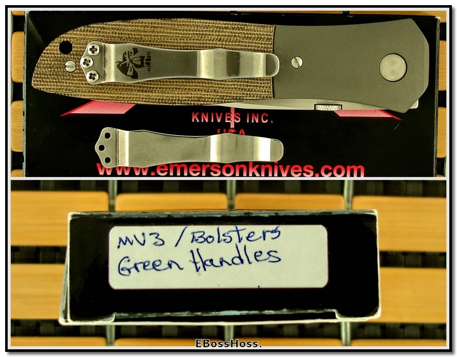 Ernie Emerson MV-3 (aka Viper 3) w/ Bolsters