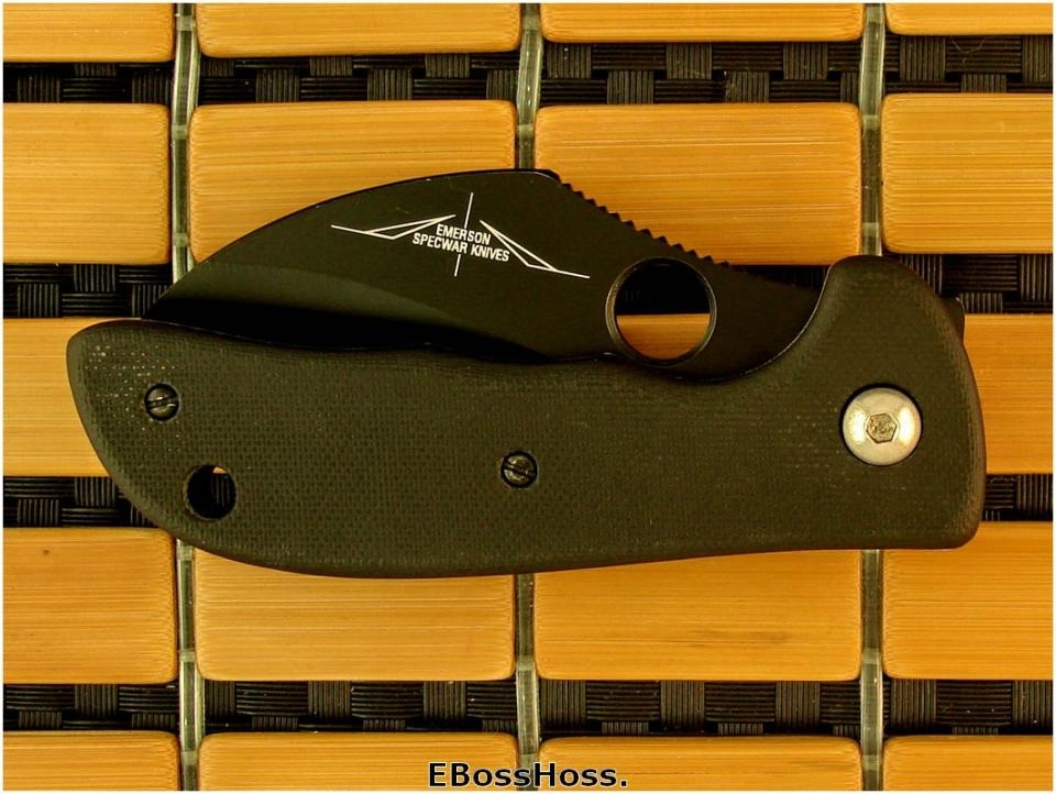 Ernie Emerson Black CQC-9 w/Serrated