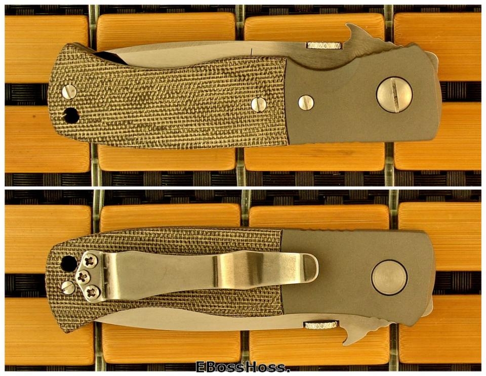 Ernie Emerson Custom Mini-CQC-7 Waved w/Bolsters