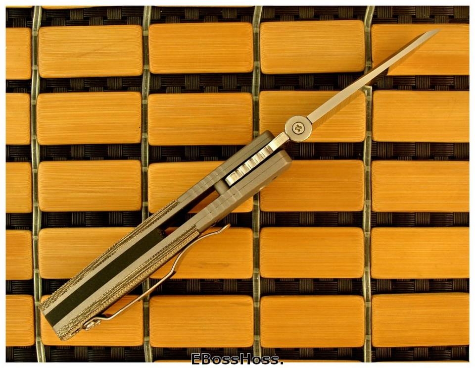 Ernie Emerson Custom Mini-CQC-7 Waved w/Bolsters