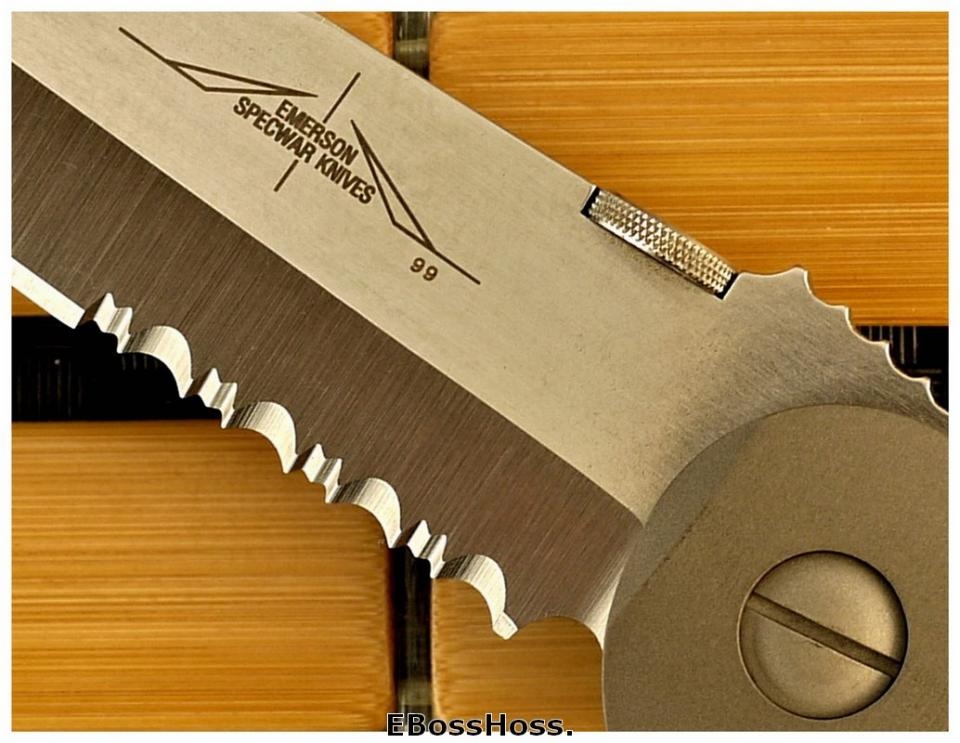 Ernie Emerson Custom CQC-6 w/ Serrations