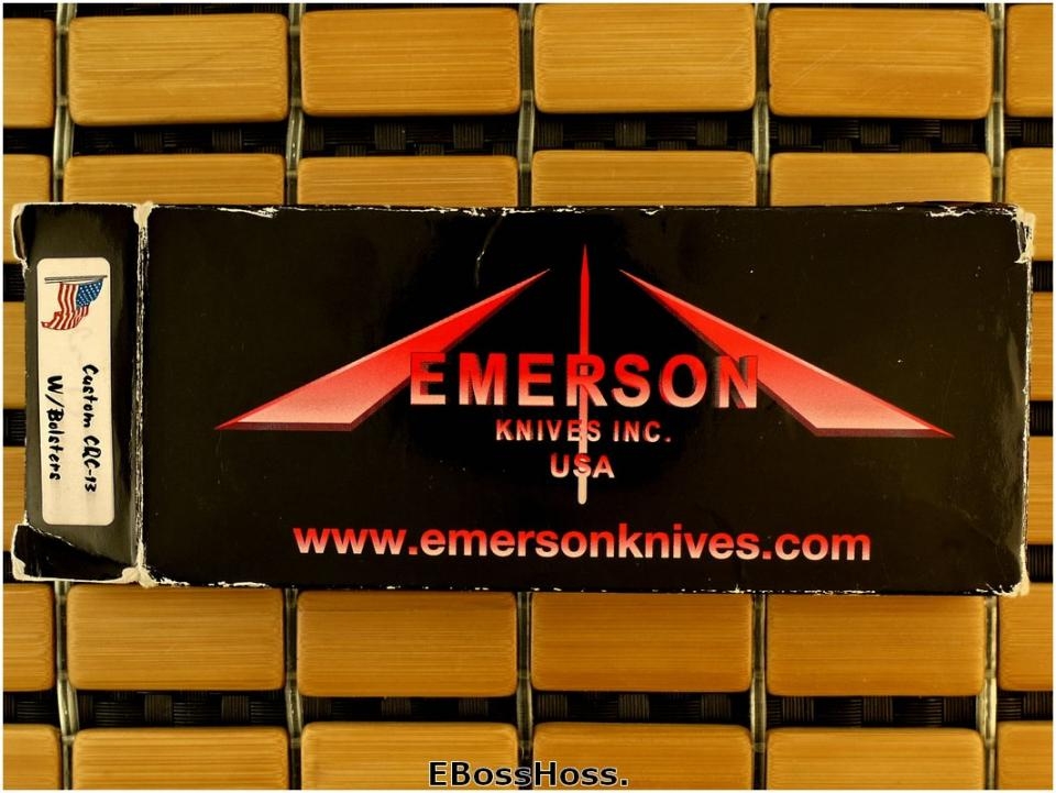Ernie Emerson Custom CQC-13 w/Bolsters
