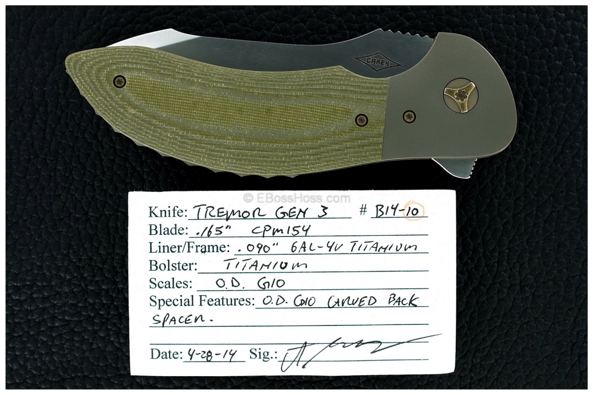 Peter Carey Custom Gen 3 Tremor Flipper