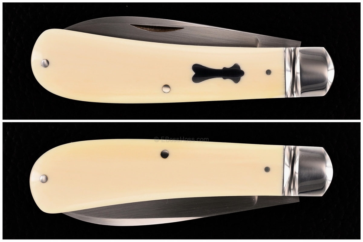 Tony Bose Custom Zulu Spear Slip Joint with Natural Handles