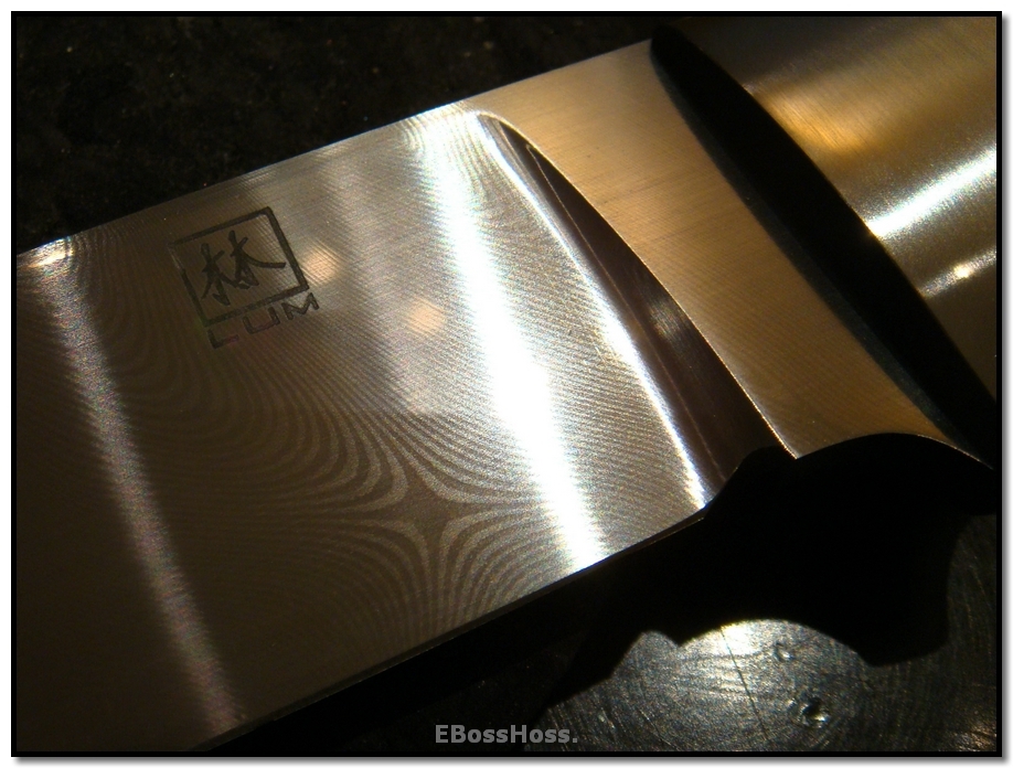 Bob Lum Deluxe Fixed Hunter - Stag & Unetched Damasteel