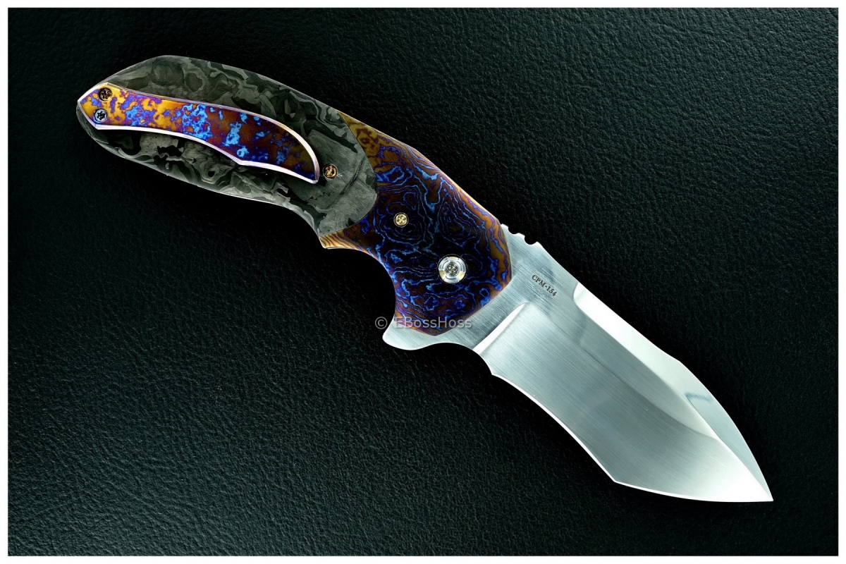 Joel Chamblin Custom Deluxe Uprising Flipper - MokuTi & Carbon-Fiber