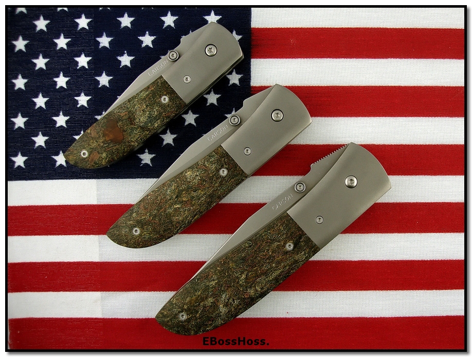 Kit Carson 3 Custom Rag Micarta Model 4s
