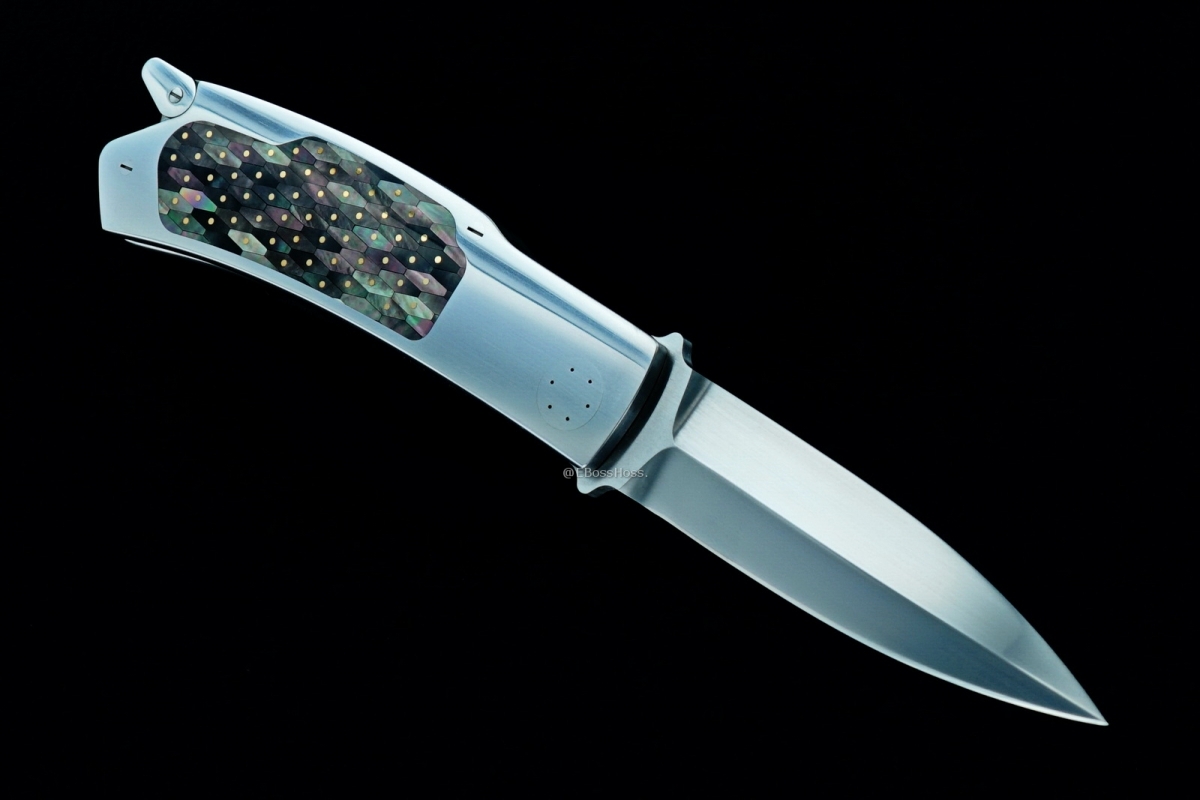 Emmanuel Esposito - Charlie Bennica Mosaic Pearl Lockback Dagger