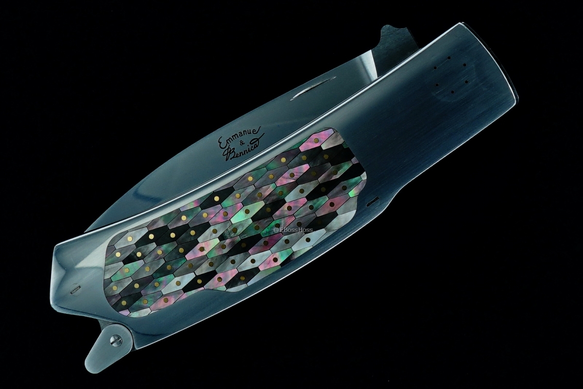 Emmanuel Esposito - Charlie Bennica Mosaic Pearl Lockback Dagger