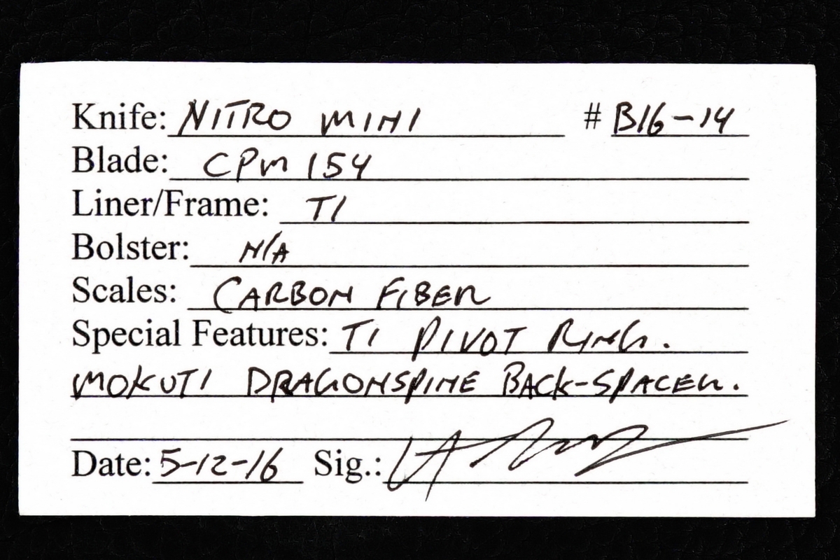 Peter Carey Custom Nitro Mini Flipper