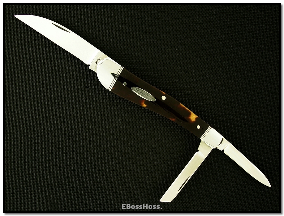 Bill Ruple 3 3/8" Antique Tortoise Wharncliffe Whittler