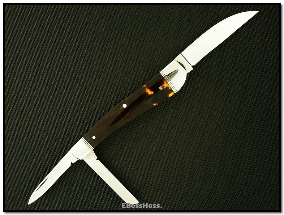 Bill Ruple 3 3/8" Antique Tortoise Wharncliffe Whittler