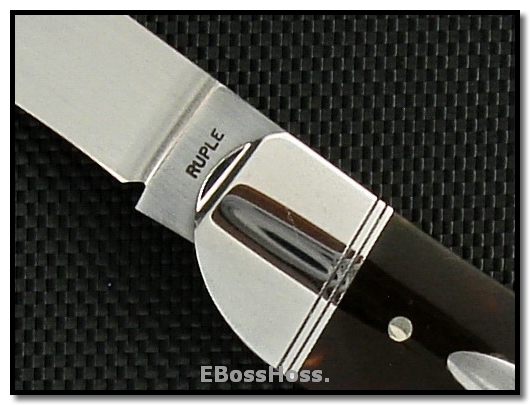 Bill Ruple 3 3/8" Antique Tortoise Wharncliffe Whittler