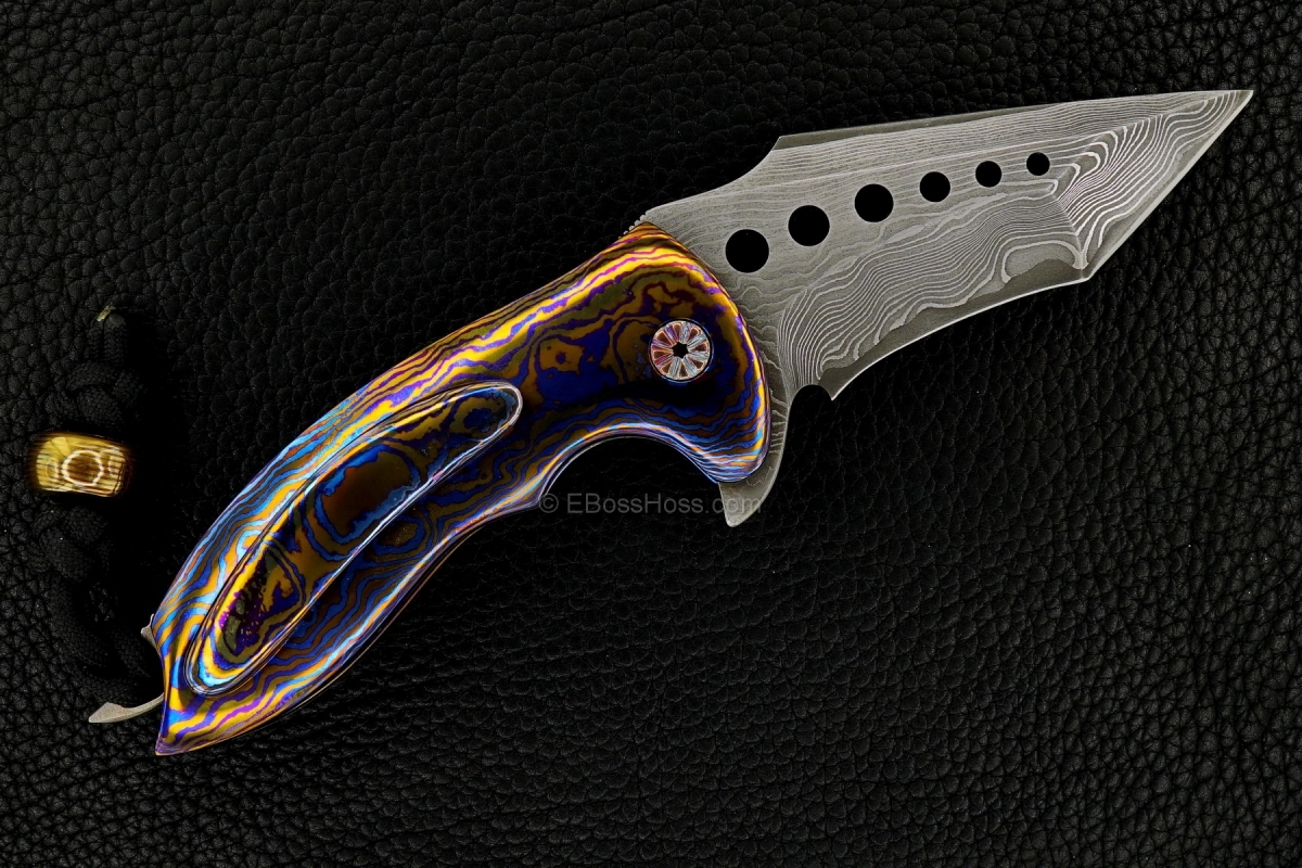 Alistair Bastian Knives Custom Deluxe Hornet Flipper & Bastian Bead