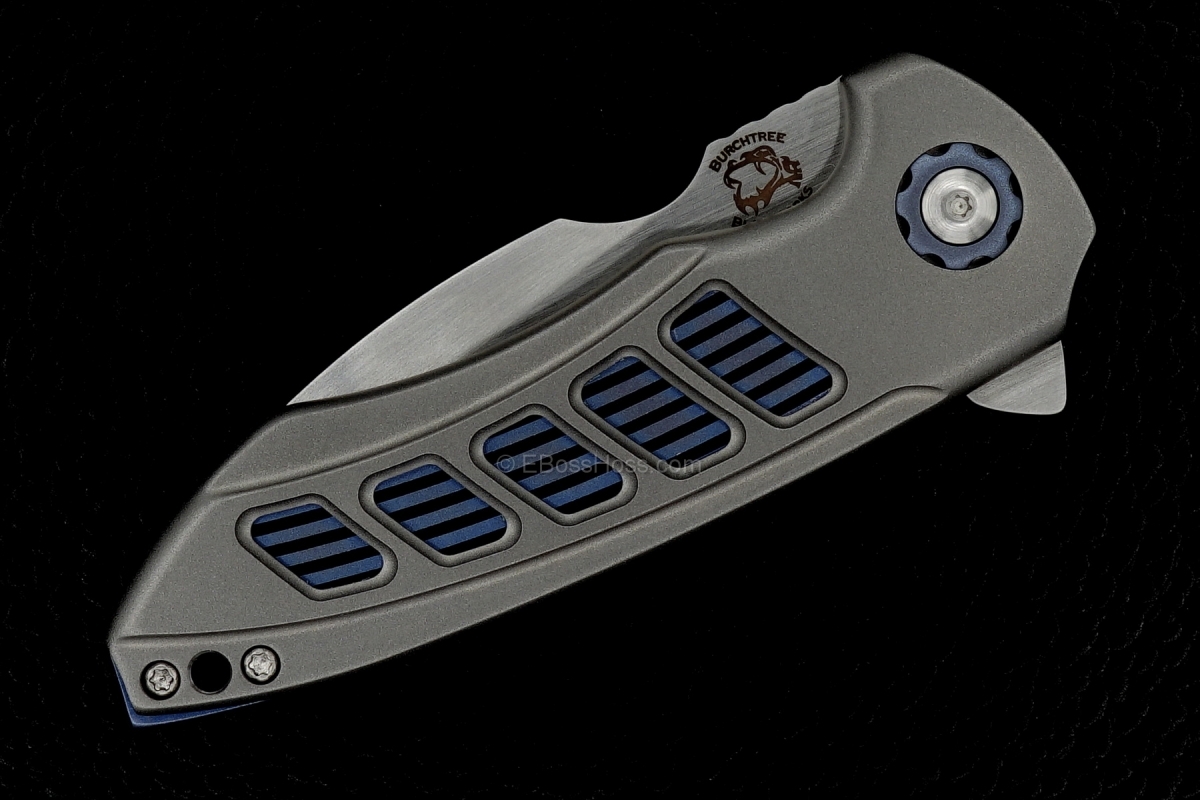 Michael Burch (Burchtree Bladeworks) Custom Vented Slim Genesis Flipper