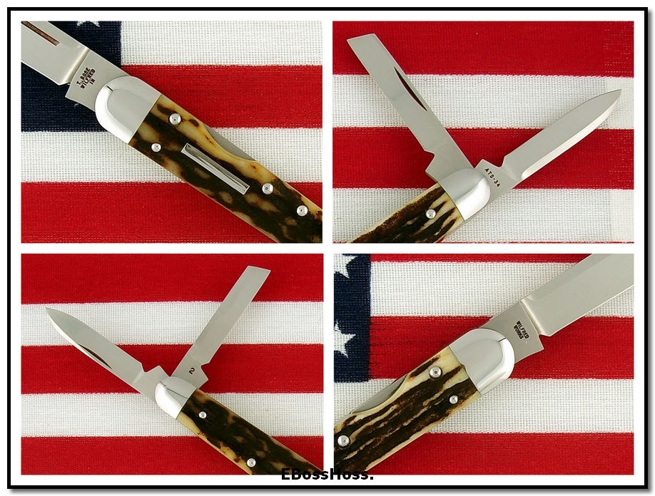 Tony Bose Lockback Whittler - Stag