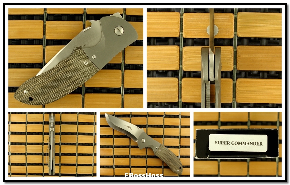 Ernie Emerson Super Commander (aka: ES1-M) - w/a Rare Chisel Ground Blade