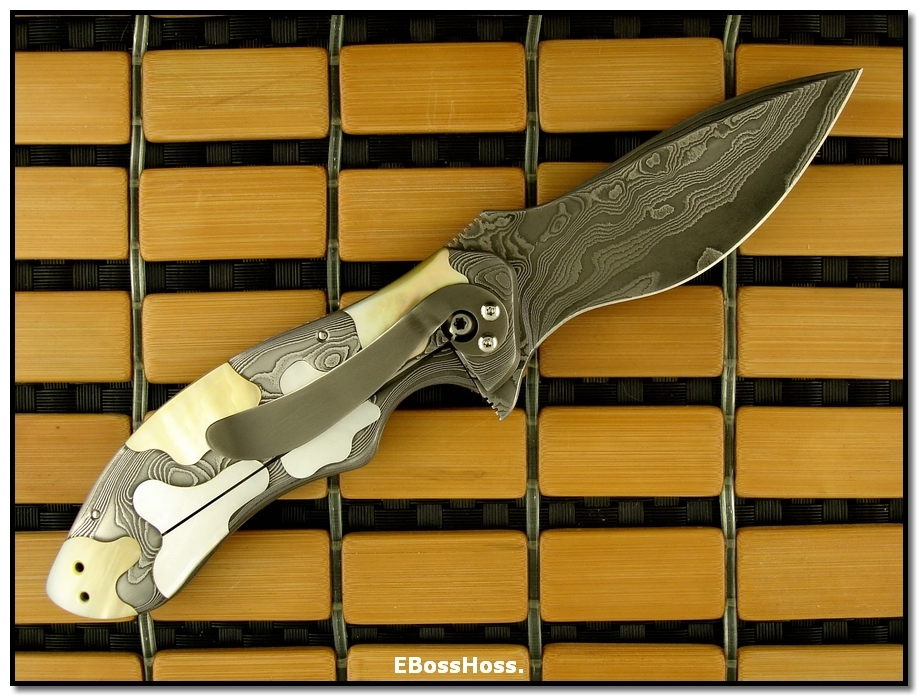 Ken Onion Deluxe Taboo - Damascus & MOP