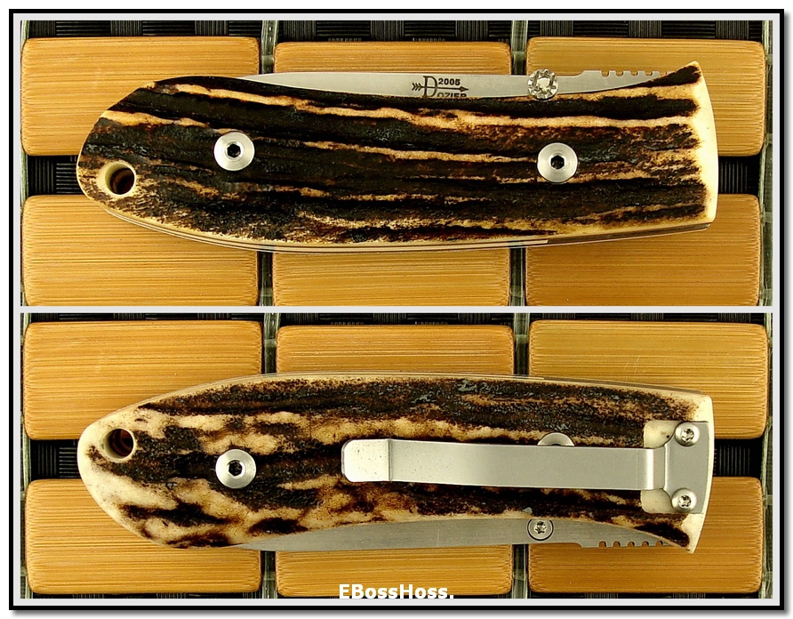 Bob Dozier Dlx. Folding Hunter - Stag