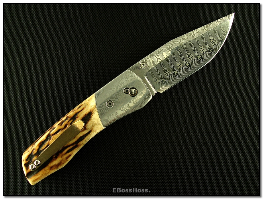 Charles Marlowe Deluxe Bulldog - Stag & Damasteel
