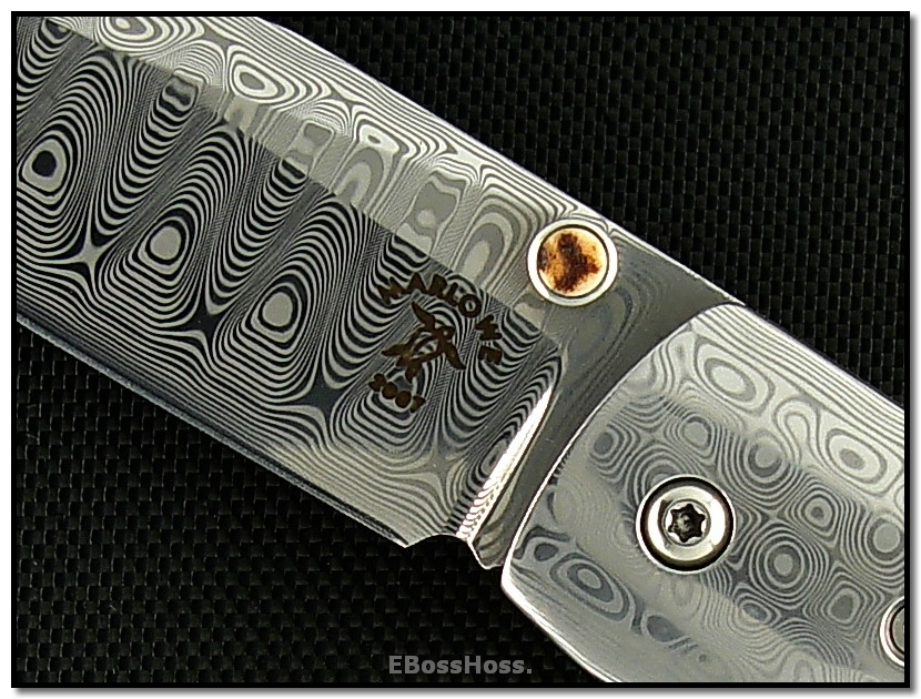 Charles Marlowe Deluxe Bulldog - Stag & Damasteel