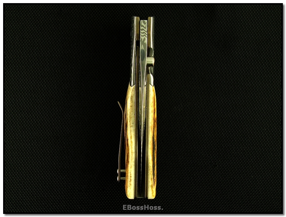 Charles Marlowe Deluxe Bulldog - Stag & Damasteel