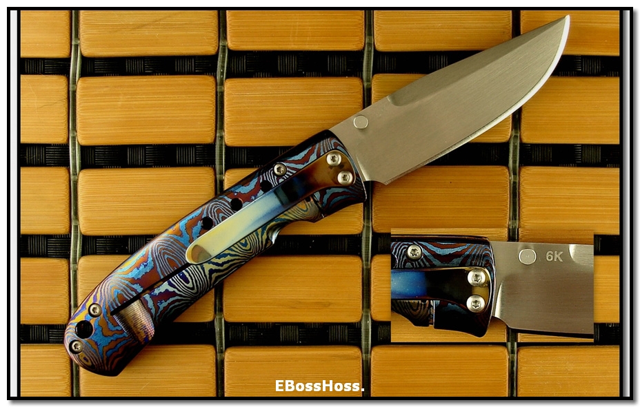 Tom Mayo Small Timascus Drop-Point