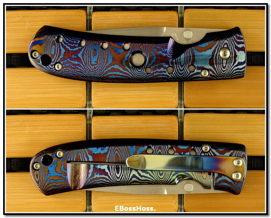 Tom Mayo Small Timascus Drop-Point