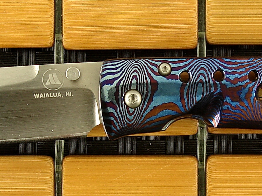 Tom Mayo Small Timascus Drop-Point