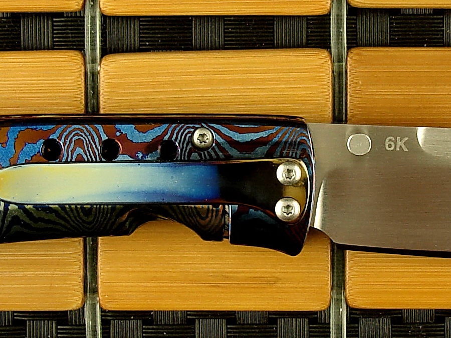 Tom Mayo Small Timascus Drop-Point