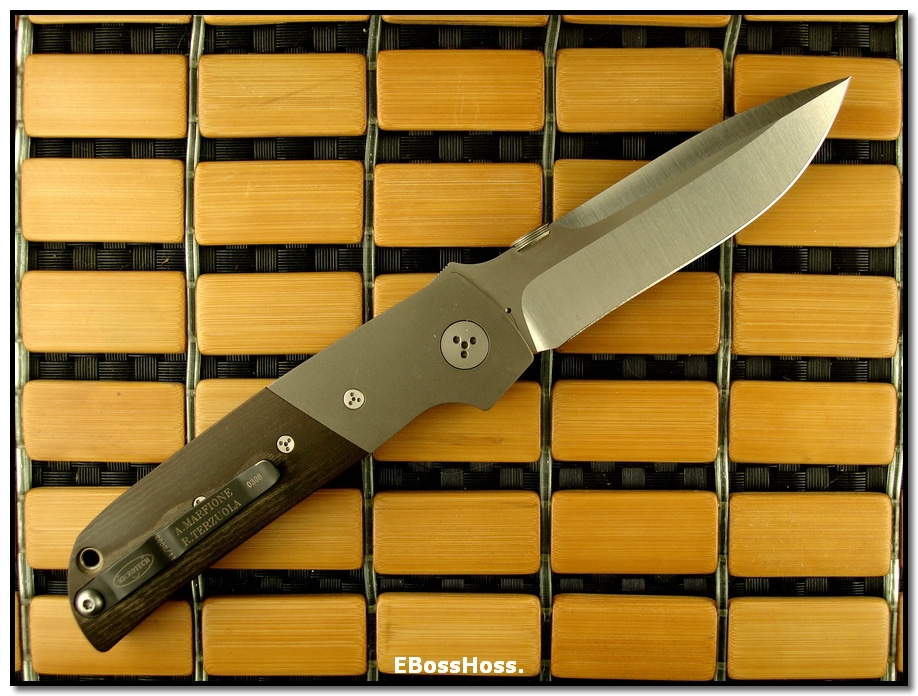 Microtech / Terzuola ATCF D/A - w/Hand- Ground satin blade