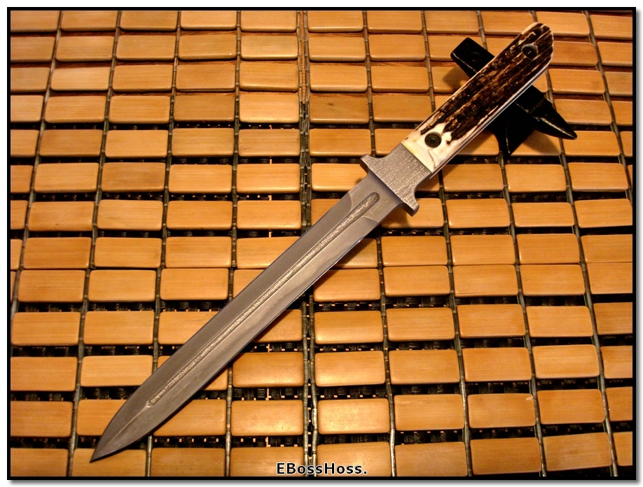 Mick Strider Stag-Handled Integral Short-Sword Dagger