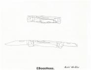 Jess Horn Natural-handle Lockback Whittler Prototype