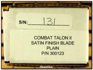 Microtech Combat Talon II - Walter Brend hand-ground blade